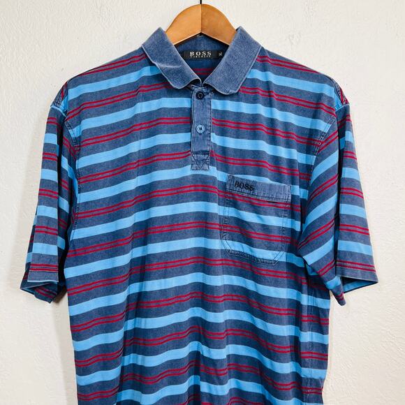 Hugo Boss Casual Polo Short Sleeve Stripe - XL - Picture 2 of 4